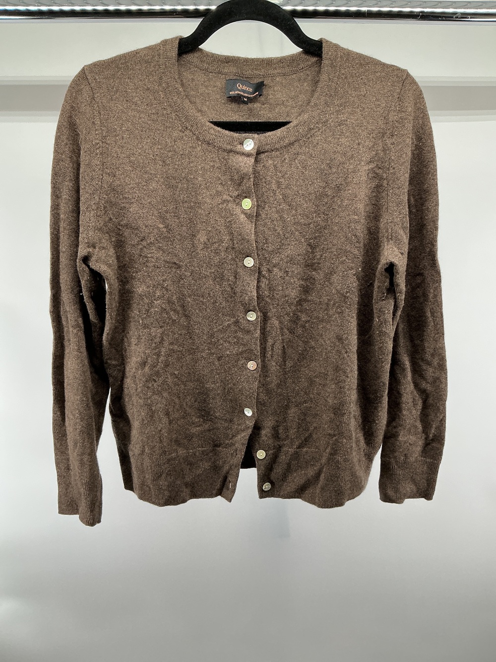 Mongolian Cashmere Cardigan Sweater